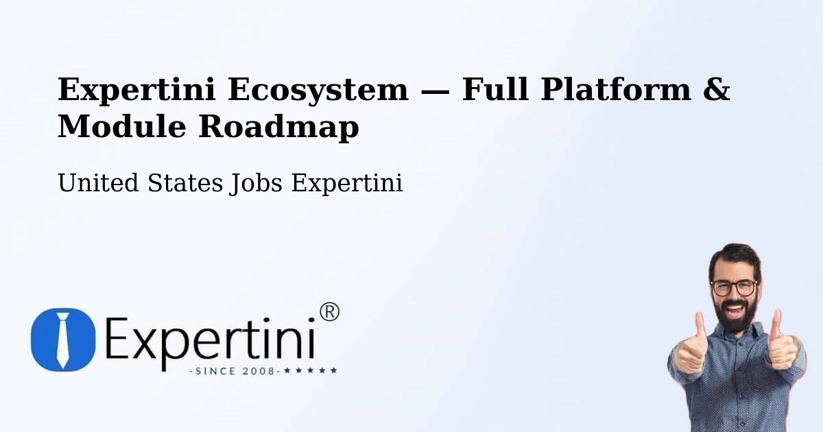 Expertini Ecosystem — Full Platform & Module Roadmap – Westerly